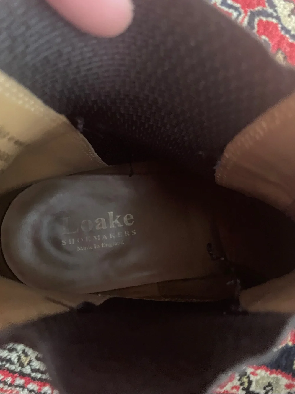 Loake  Men's Brown Leather Chukka Boots with Elastic Side Panels
